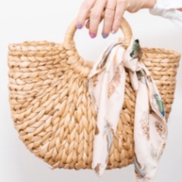 Boho Hair Scrunchie Scarf Bow - Picture 6 of 8